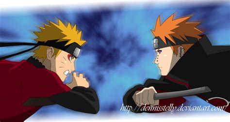 Naruto VS Pain - Opening 07 - Lineart Colored by DennisStelly on DeviantArt