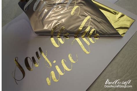 Gold Foil Heat Transfer with a Laminator | Gold foil print diy, Deco foil, Gold foil diy