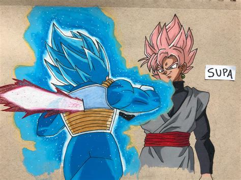 Goku Black vs Vegeta Drawing | DragonBallZ Amino