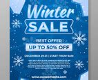 Winter Sale Poster Template Vector Art & Graphics | freevector.com