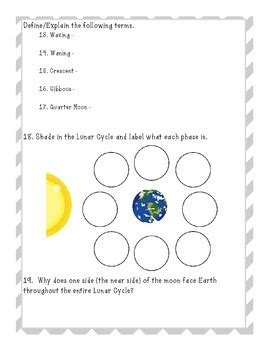 Seasons and Moon Phases Test by Chelsea Schwartz | TpT