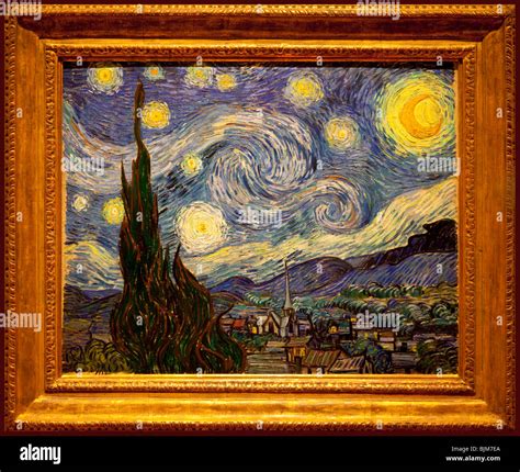 Van Gogh's 'Starry Night' on display at the Museum of Modern Art, New York City USA Stock Photo ...