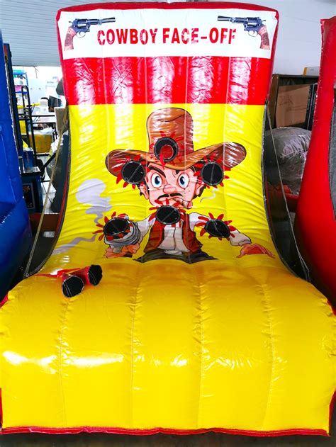 Inflatable Cowboy Shootout Game Stall Rental | Carnival People