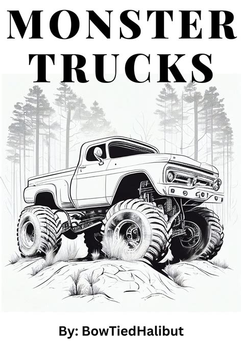 Monster Truck Coloring Book 41 Vehicles to Draw, Color, and Paint PDF File Print Your Own ...