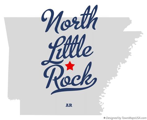 Map of North Little Rock, AR, Arkansas