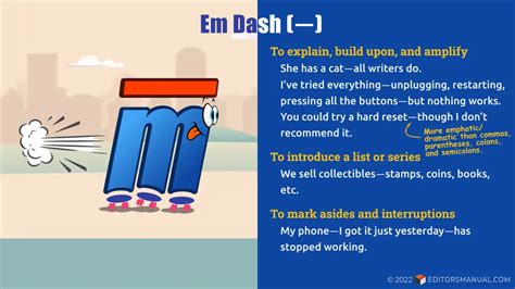 The Many Uses of an Em Dash (—) | The Editor’s Manual