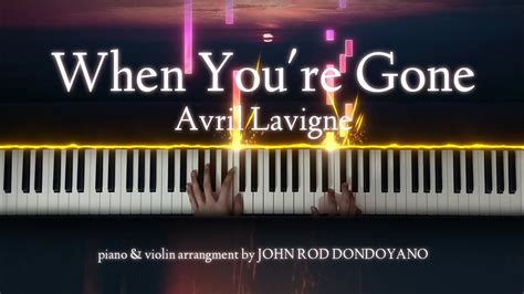 Avril Lavigne - When You're Gone | Piano Cover with Strings (with ...