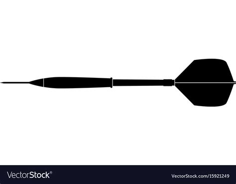 Dart arrow black color icon Royalty Free Vector Image