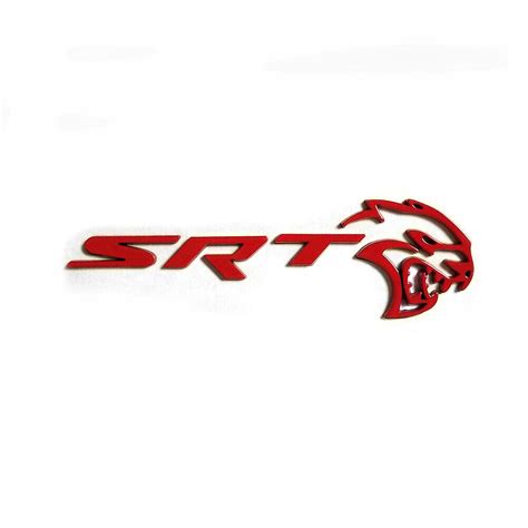 1x OEM Hollow Hellcat SRT Emblem 3D Logo Decal Nameplate Badge for Red for Sale - emgCarTech