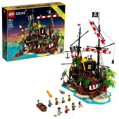 Buy LEGO Ideas Pirates of Barracuda Bay 21322 Building Kit, Cool Pirate ...