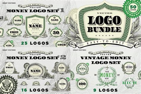 Vector Money Logo Bundle | Branding & Logo Templates ~ Creative Market