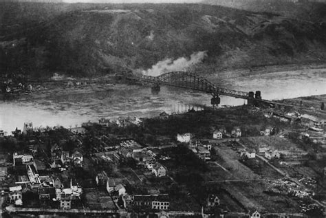 Aerail View Of Remagen Erpel Ludendorff Bridge Alte Strasse 15 March 1945 | World War Photos