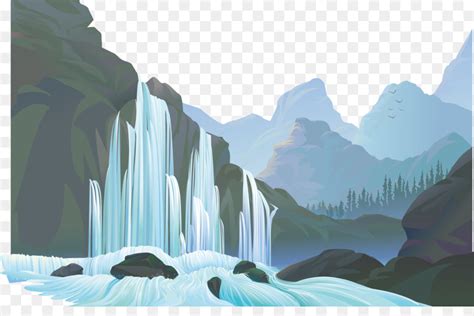 Waterfall Vector at Vectorified.com | Collection of Waterfall Vector free for personal use