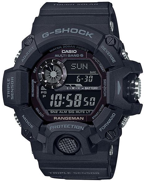 G-Shock Watch Black Out Rangeman Bluetooth Mens D