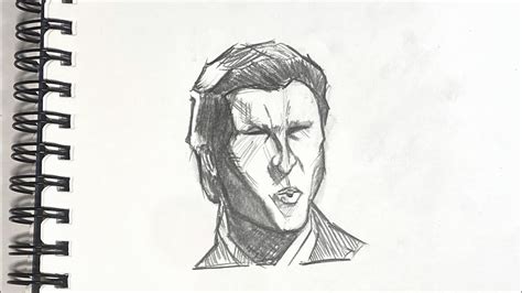 Drawing Patrick Bateman Sigma Face From American Psycho - YouTube