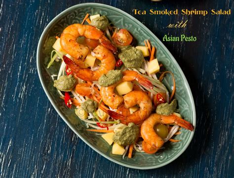 Tea Smoked Shrimp Salad | Smoked shrimp, Shrimp salad, Easy indian recipes