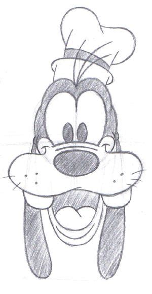 Disney Goofy Face Drawing