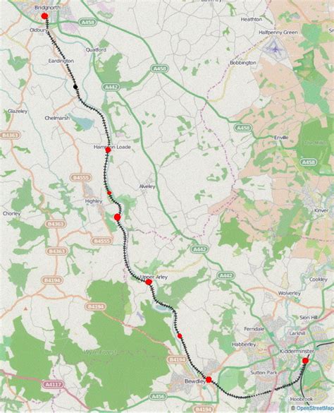 Severn Valley Railway Map – Verjaardag Vrouw 2020