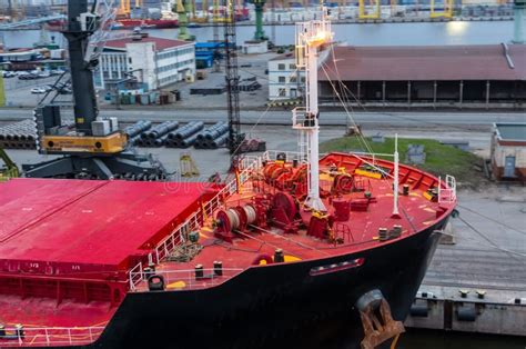 Closeup View on Cargo Ships Deck Editorial Photo - Image of boating, petersburg: 146181026