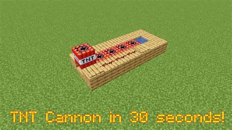 Minecraft How To Make A Tnt Cannon