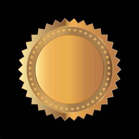 Premium Vector | Vector illustration of gold seal certificate 3d GOLD seal