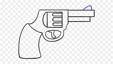 How To Draw A Cartoon Revolver In - Cartoon Gun Drawing Easy Clipart ...