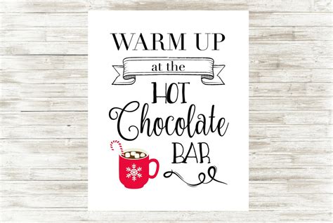 Printable Hot Cocoa Bar - Printable Word Searches