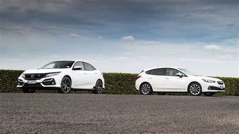 2020 Honda Civic vs Subaru Impreza comparison - NZ Autocar