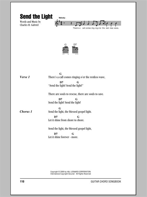 Send The Light by Charles H. Gabriel - Guitar Chords/Lyrics - Guitar ...