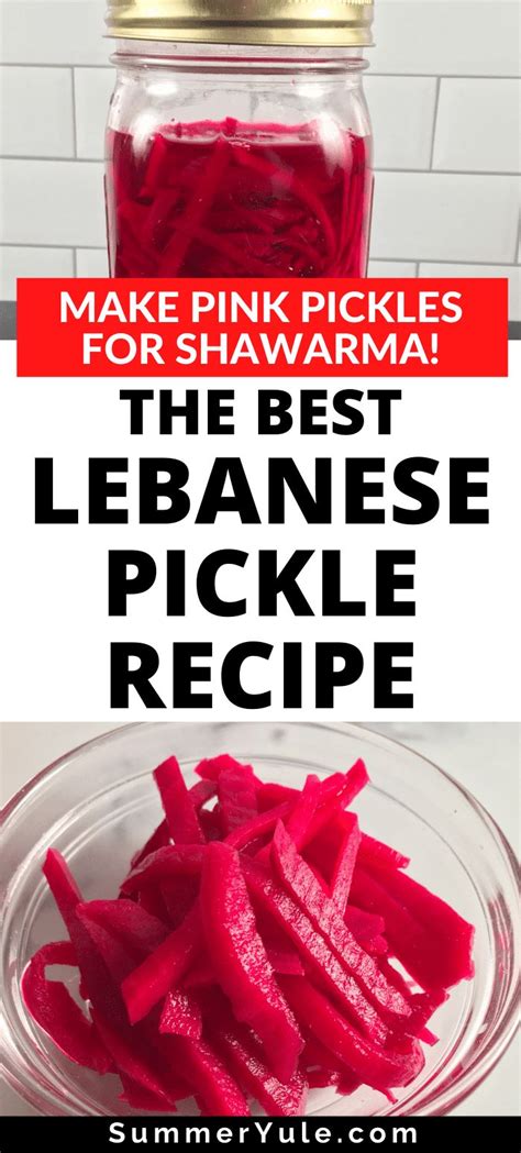 the best japanese pickle recipe with text overlay that reads make pink ...