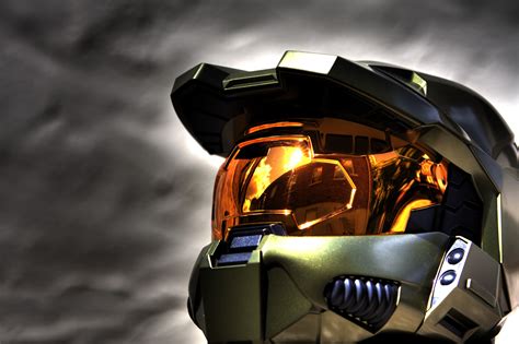 Gold and black full-face helmet, Halo, Master Chief, Halo 3, Xbox One HD wallpaper | Wallpaper Flare