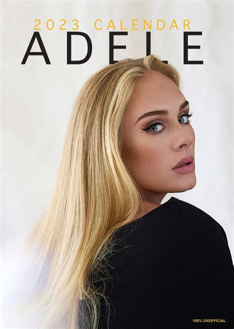 Adele 2023 A3 Rebel Music Wirobound Wall Calendar The Perfect Xmas or Birthday Gift : Amazon.co ...