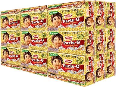 Parle G, Orignal Glucose Biscuits, 56.4 gm, Pack Of 27: Buy Online at ...