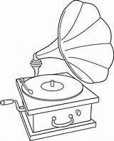 Vinyl Record Coloring Page Pages sketch template