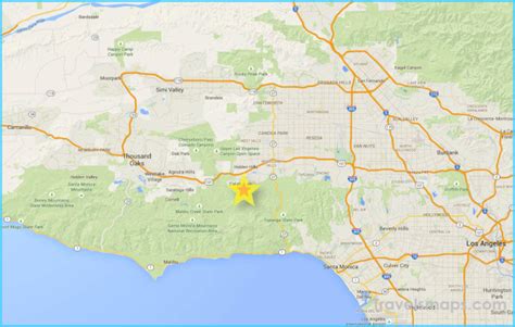 City Of Calabasas Map - TravelsMaps.Com