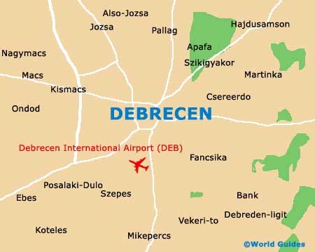 Debrecen Hungary Map - img-sunflower