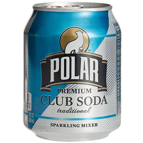 Polar 8 oz. Club Soda Cans - 6/Pack