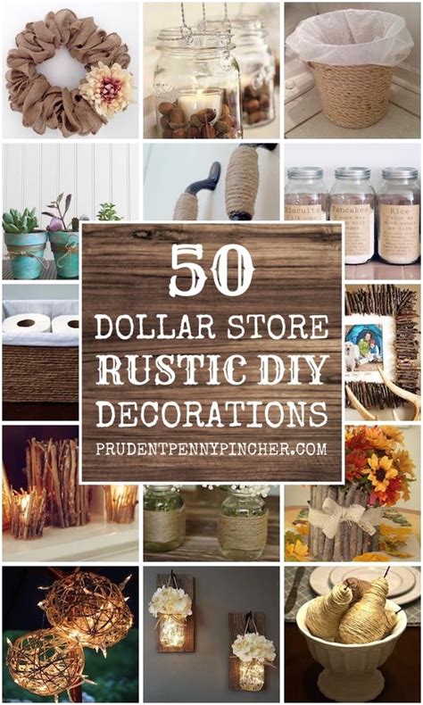 50 Dollar Store Rustic Home Decor Ideas - Prudent Penny Pincher