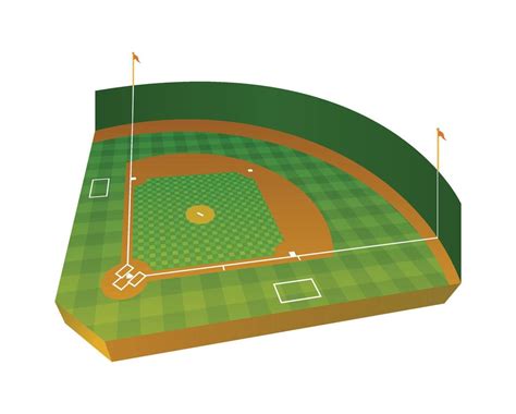 Realistic Baseball Field Illustration 16799408 Vector Art at Vecteezy