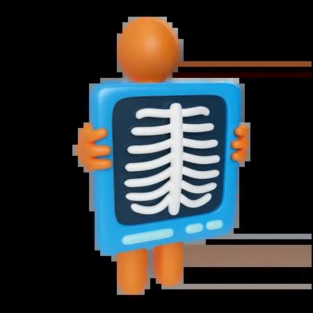 Lungs Xray 3D Illustration download in PNG, OBJ or Blend format