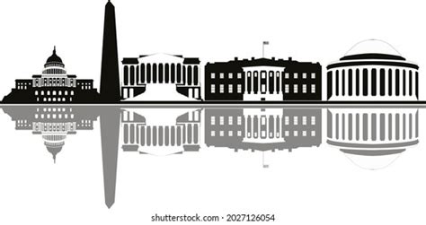 Washington Dc City Skyline Drawing Stock Vector (Royalty Free ...