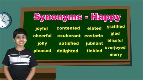 Synonyms for Words | Happy - YouTube