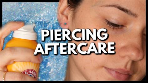 Piercing Aftercare - How To Take Care of New Piercings - YouTube