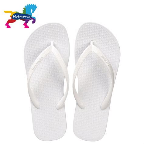 Hotmarzz Women Summer Beach Sandals Slim Flip Flops White Rubber ...