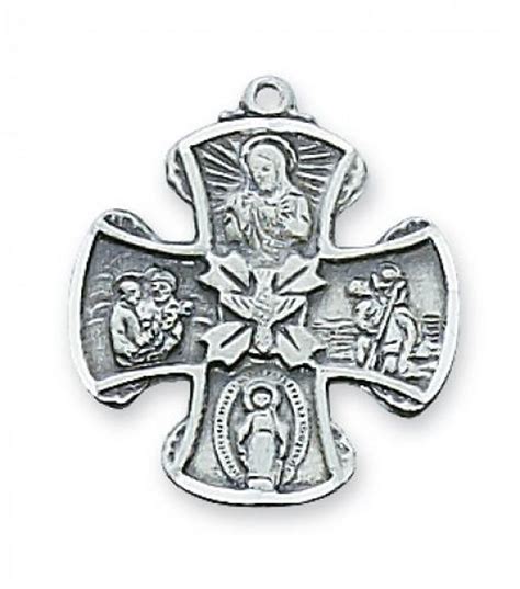 Four-Way Catholic Saint Medal