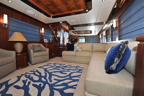 68' Ocean Alexander M&M | Destry Darr Designs | Boat interior design, Yacht interior decor ...