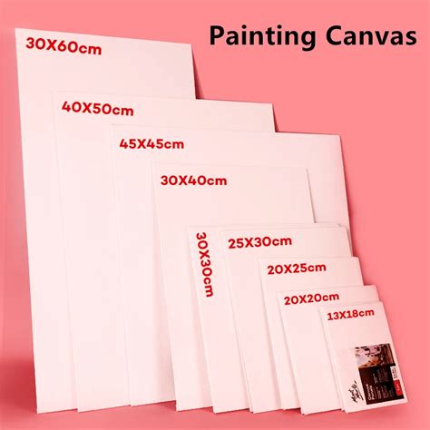 Multiple-Sizes-White-Blank-Square-Artist-Painting-Canvas-Panel-for-Oil ...