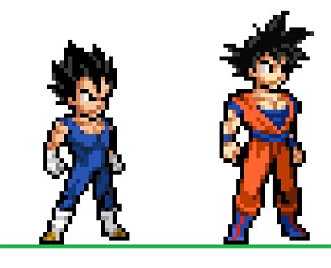 New Goku and Vegeta Sprites by ZenUchiha on DeviantArt | 픽셀 아트, 드래곤볼