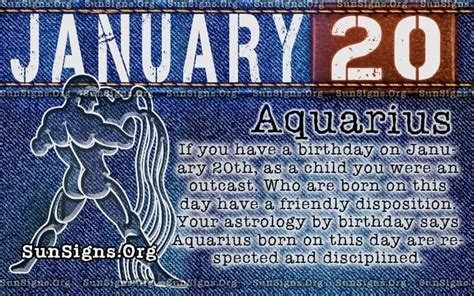 January 20 Horoscope Birthday Personality | SunSigns.Org