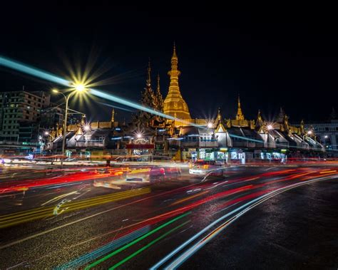 Yangon at night. . . . #myanmartemple #rangoon #cityvibe #nightskyline ...